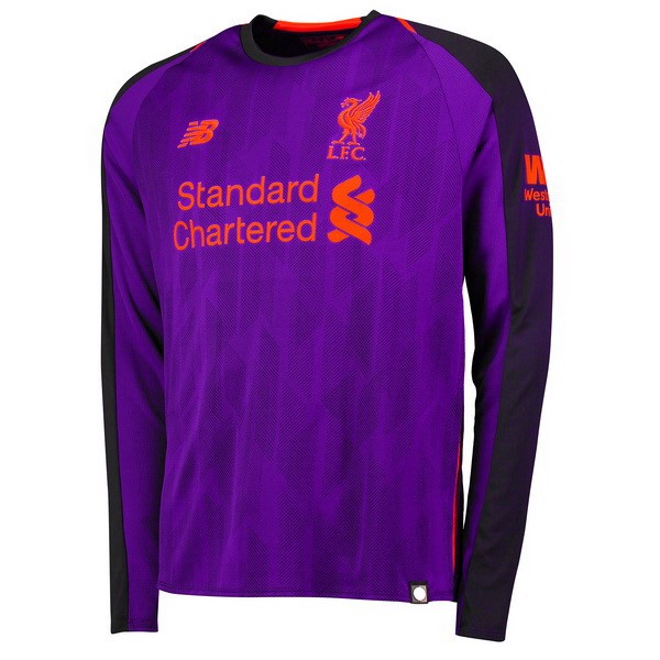 Camiseta Liverpool Segunda equipación ML 2018-2019 Purpura